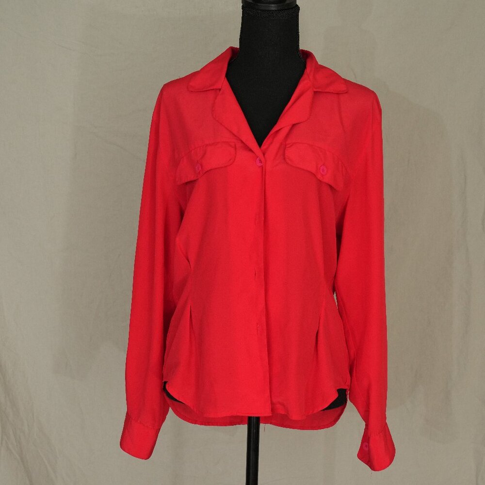 Vintage Red Christian Dior Blouse